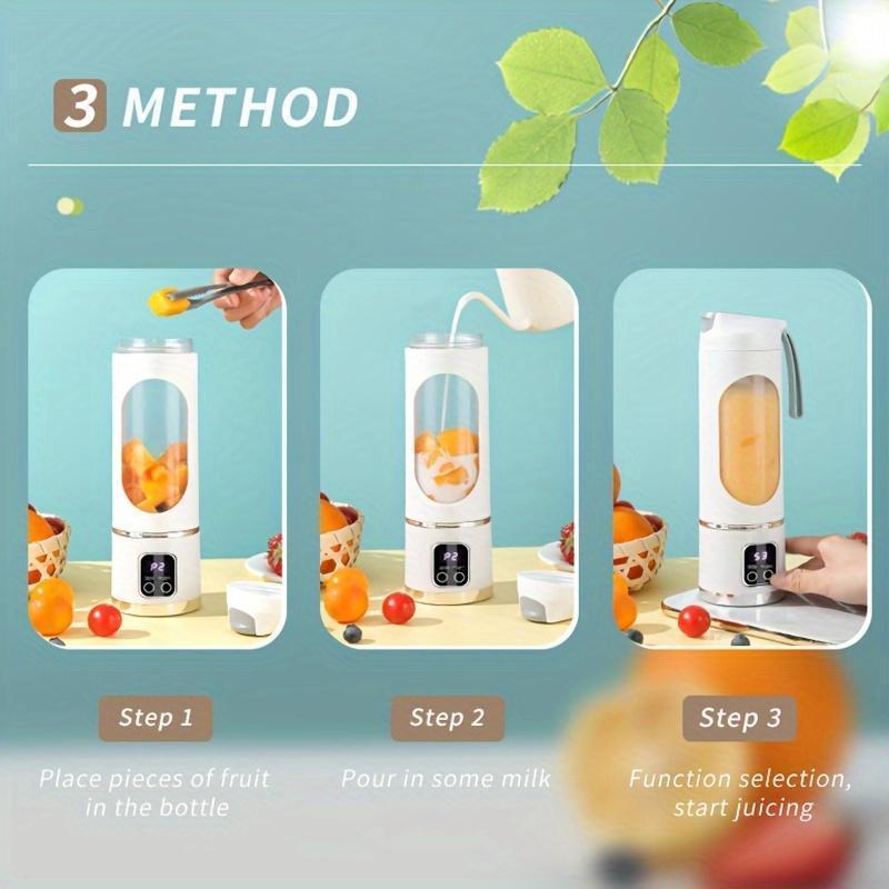 Best Mini Juicer Blender – 2-in-1 Ice Crusher & Smoothie Maker | Perfect for Liquid Diets, Fresh Juice, Shakes, Baby Food | USB Rechargeable & Easy to Clean | Great for Home, Office, Dorm, and Back-to-School Gifts cup portable vegetable