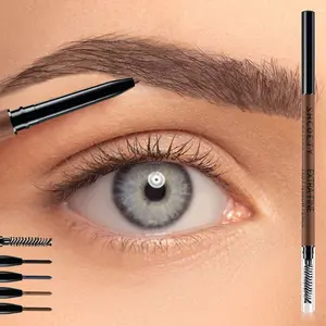 Triple pack ultra-fine eyebrow pencils, used for precisely drawing curved natural color shades, comes with an eyebrow comb, recommended as an Easter gift.