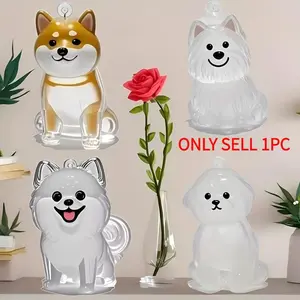 Pet Hair Memorial Keychain Pendant, Transparent Capsule Holder for Cats & Dogs, Keepsake Accessory with Hanging Loop, Daily Wear