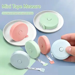 【Random Shipping 1PCS】Portable Mini Retractable Tape Measure 150cm (60 Inches) Retractable Measuring Tape, Dual Sided Scale, High Precision, Soft Flexible, Home Use for Clothing and Height Measurement
