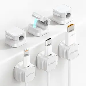 6 Pack Magnetic Cable Clips Cord Organizer Adhesive Wire Holder for Desk Cable Management Phone Charger Cable Holder for Home Office Car