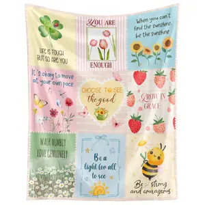 Encouragement Gifts for Women - Soft Fleece Throw Blanket in for Couch Bed - Birthday Inspirational Get Well Thinking of You Feel Better Sympathy Gifts for Women Mom Daughter Sister
