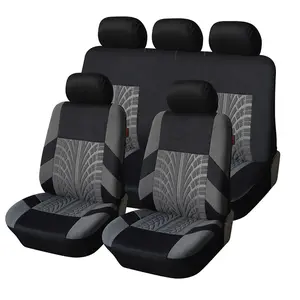Car Seat Covers Full Set Front Split Rear Bench For Car Universal Cloth SUV Sedan Van Automotive Interior Covers Car Seat Protector Car Seats Covers
