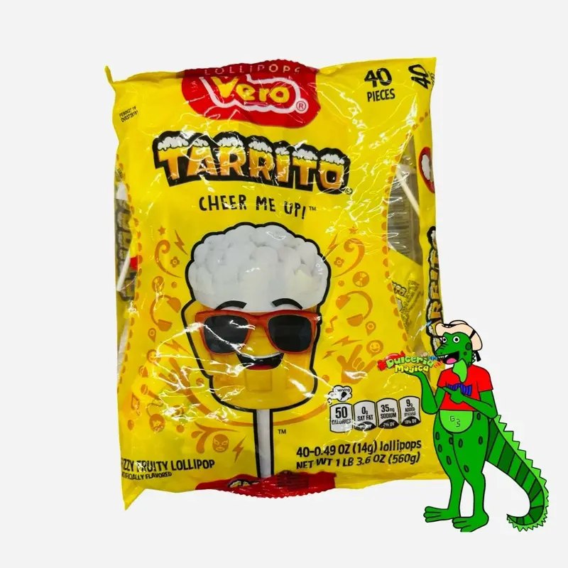 Vero Tarrito - Fizzy Fruity Lollipop, 40 pieces