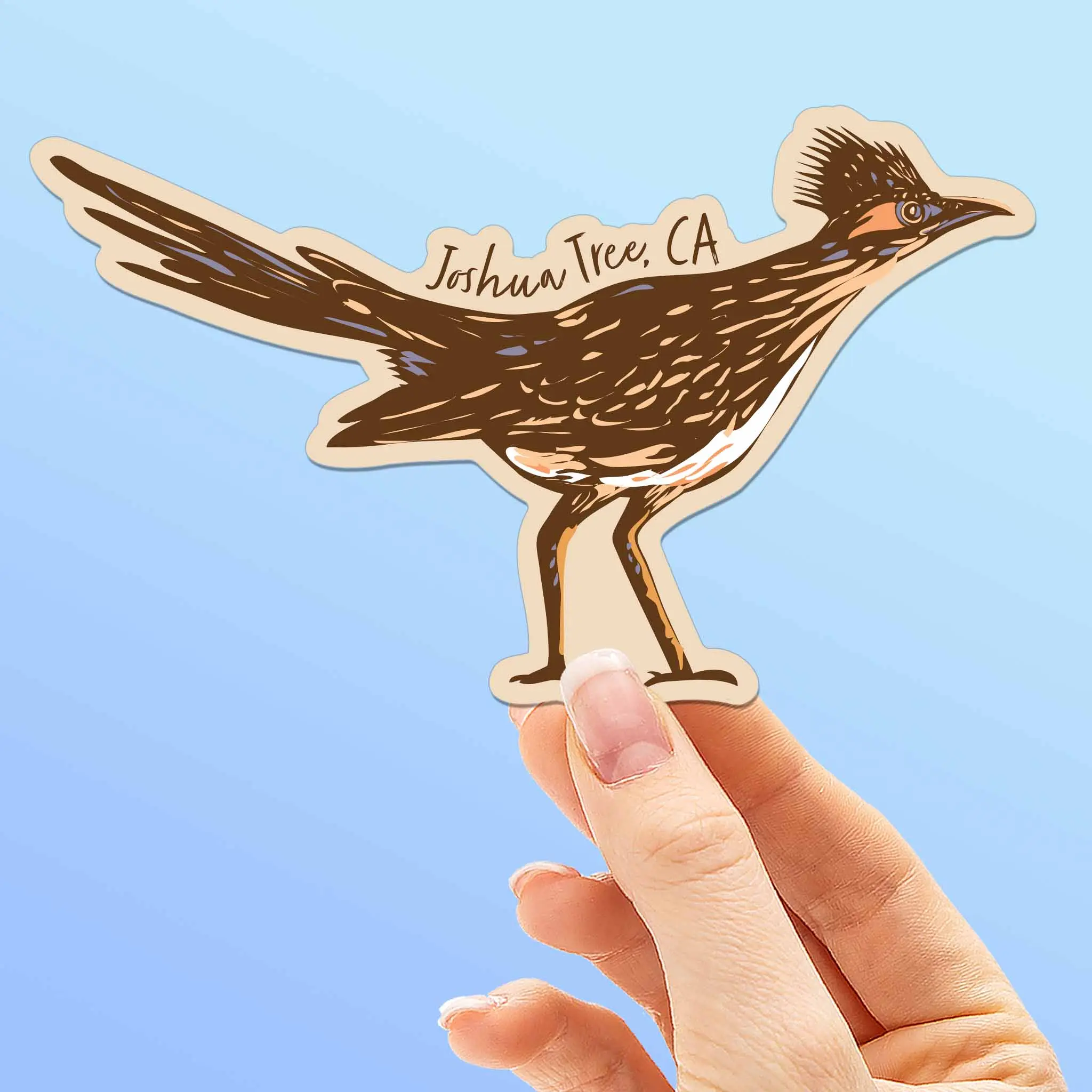 Joshua Tree Roadrunner Sticker - Southern California Bird Decal