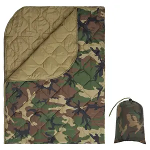 Portable And Lightweight Camouflage Camping Blanket, Foldable Ground Mat for Outdoor Naps And Water Activities