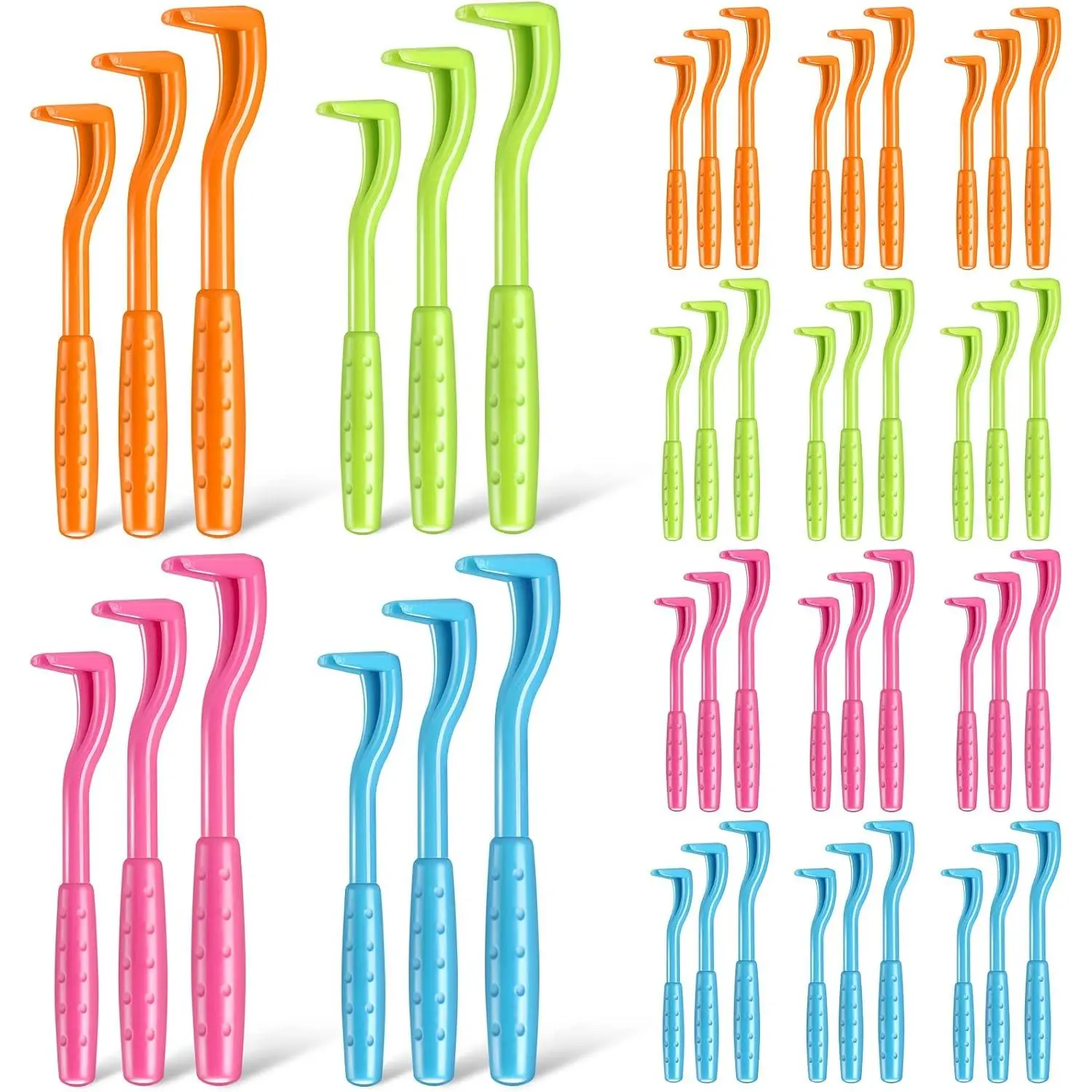 48 Pack Tick Removal Tool Tick Remover for Dogs, Cats and Humans Plastic Tick Puller Tick Grabber, 3 Sizes