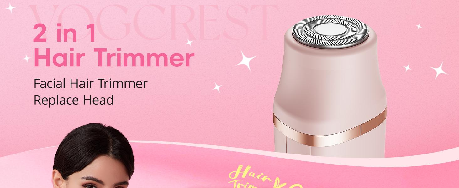 VG VOGCREST Electric Bikini Trimmer & Facial Hair Shaver - IPX7 Waterproof Hair Remover for Women - Comfort