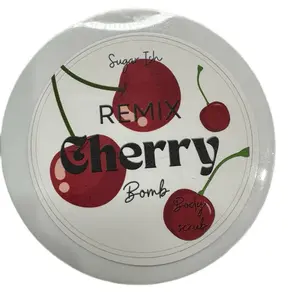 Cherry Bomb Remix shea butter body scrub exfoliate w/spoon