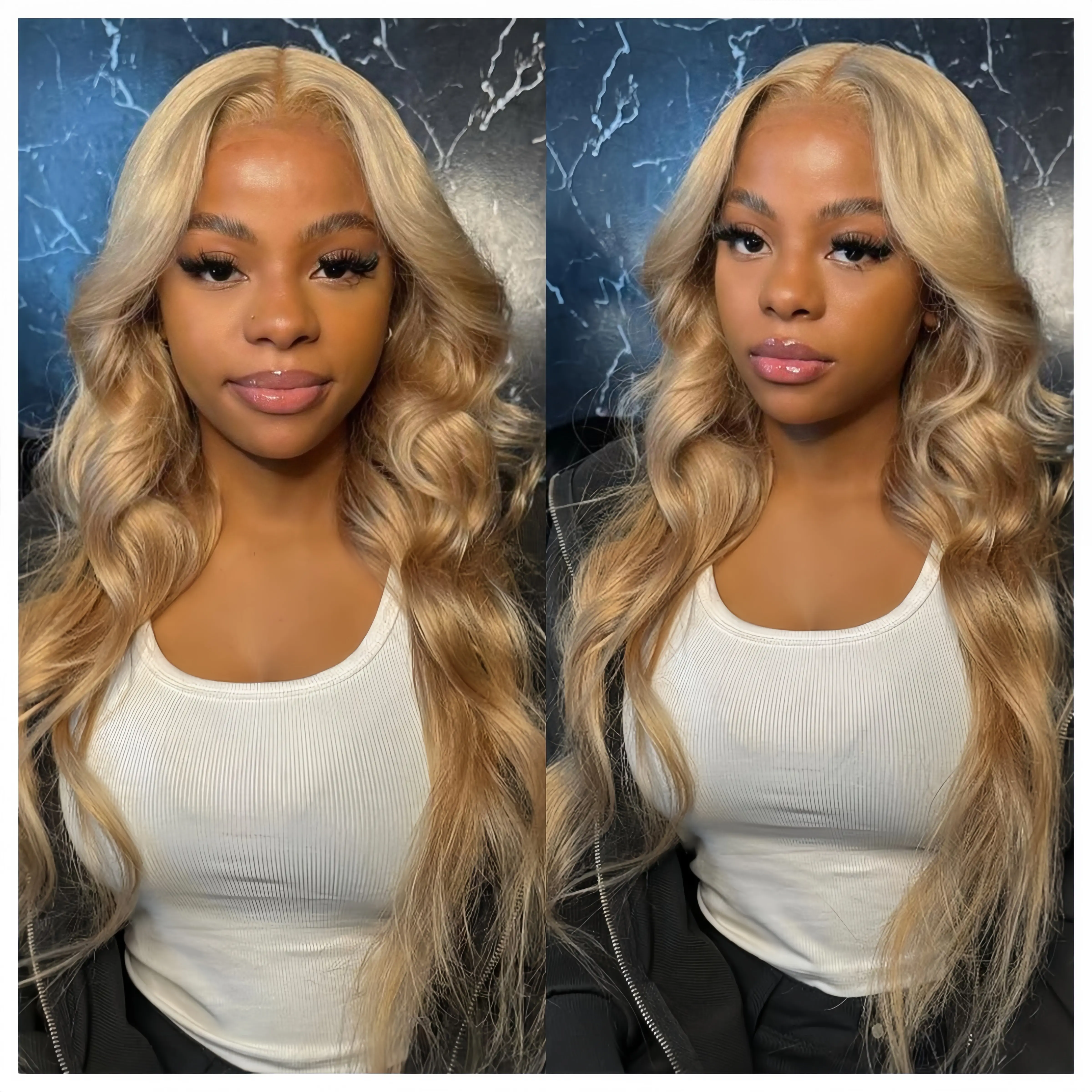 13X6 Lace Frontal Wig Ash Blonde Body Wave Human Hair Wigs For Women Transparent Lace 200% Density Lace Front Wig Pre-Plucked With Baby Hair Bleached Knots Remy Brazilian Human Hair Wigs, Heat Resistant