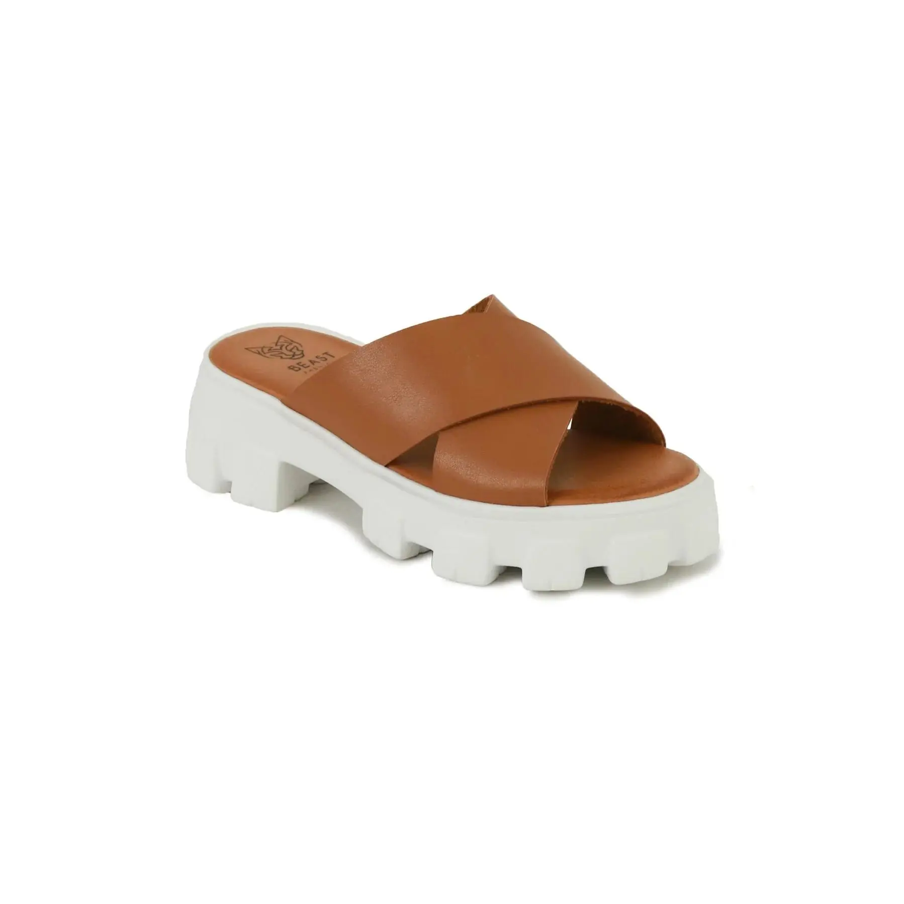 Macy Chunky Platform Sandals ~ Brown