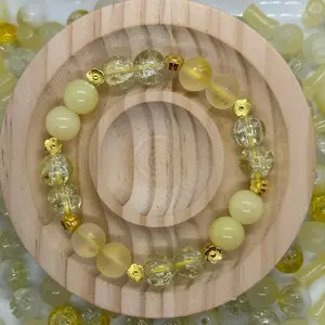Sunflower yellow beads