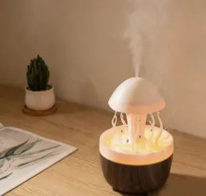 2.0 Jellyfish Raindrop Aroma Diffuser Humidifier,  Cool Mist Humidifier with LED Mood Light, Ultra Quiet Essential Oil Diffuser for Bedroom, Home, Office, Desk Decor