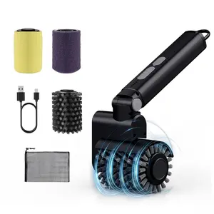 IJF Heavy Duty Electric Rotating Grill Brush Cordless, Powerful BBQ & Griddle Power Scrubber, 120–150 Min Battery Life, No Loose Bristles, 3 Cleaning Attachments