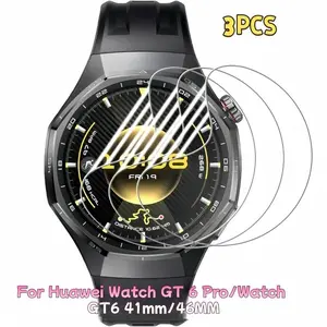 Latest reliable high-definition soft water gel film screen protector to guard your Watch GT 6 Pro/GT 6 41mm/46mm, smooth surface 3-pack scratch resistant