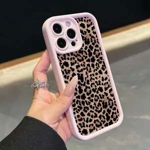 Fashion Leopard-pattern Phone Case, Phone Protective Cover, Phone Accessory Compatible with iPhone 11 12 13 14 15 Pro Max