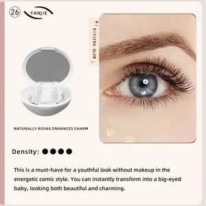 WOSADO Soft Magnetic Eyelashes All-in-One Box, Destination Collection, Reusable, Glue-Free, Waterproof, Lightweight, Natural Style, Makeup Cosmetic wispy lash clusters