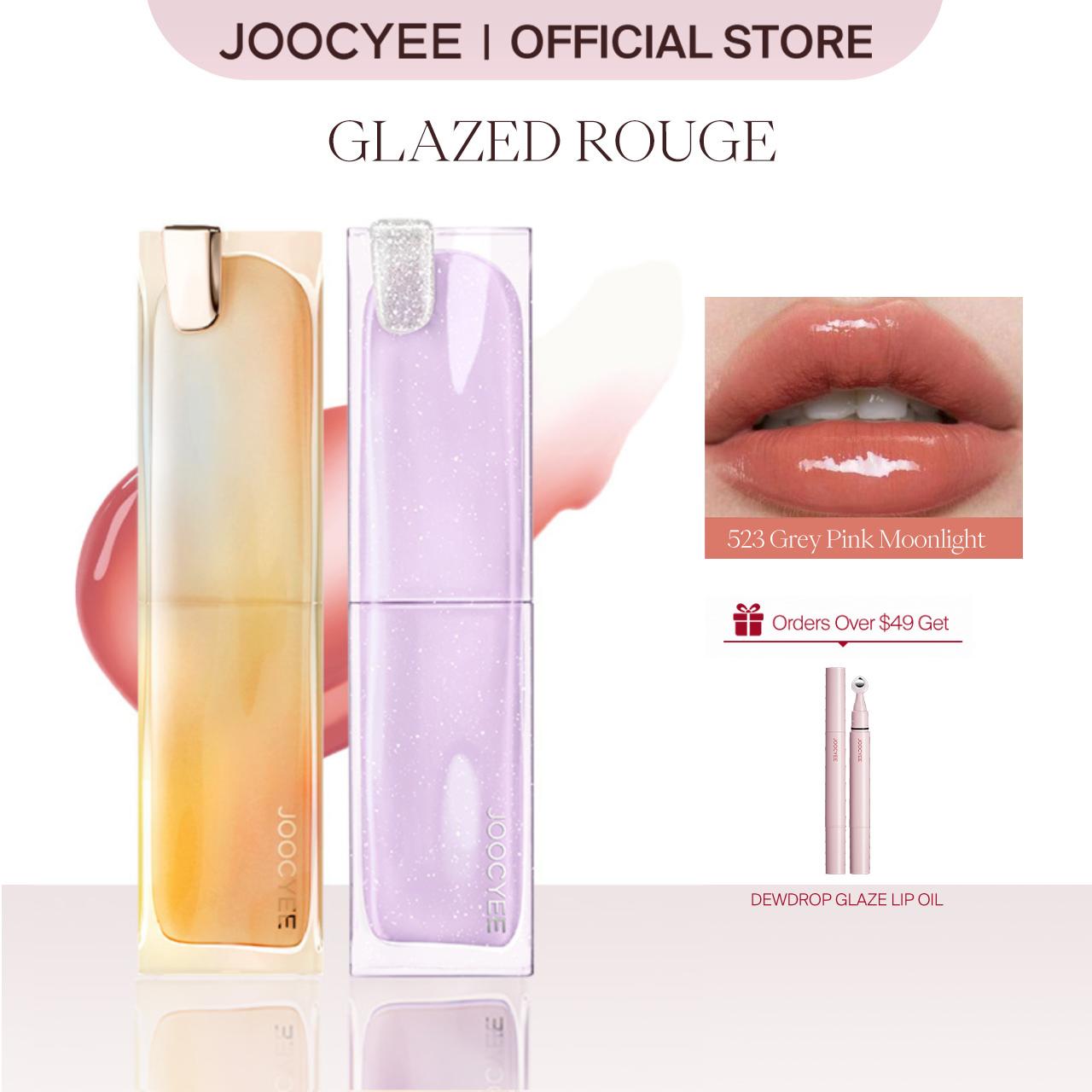 【NEW】JOOCYEE GLAZED ROUGE UPGRADE, Ultra Shine,  8Hour Lasting, Moisturize, Glossy, Lipstick, Hydrating, Shimmer, Makeup Cosmetic