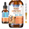 Carmelie Gentle Dog Ear & Skin Relief Liquid Drops, Bacon-Flavored Yeast Infection Treatment (60ml) - Itch Relief, Supports Healthy Skin for Dogs & Puppies