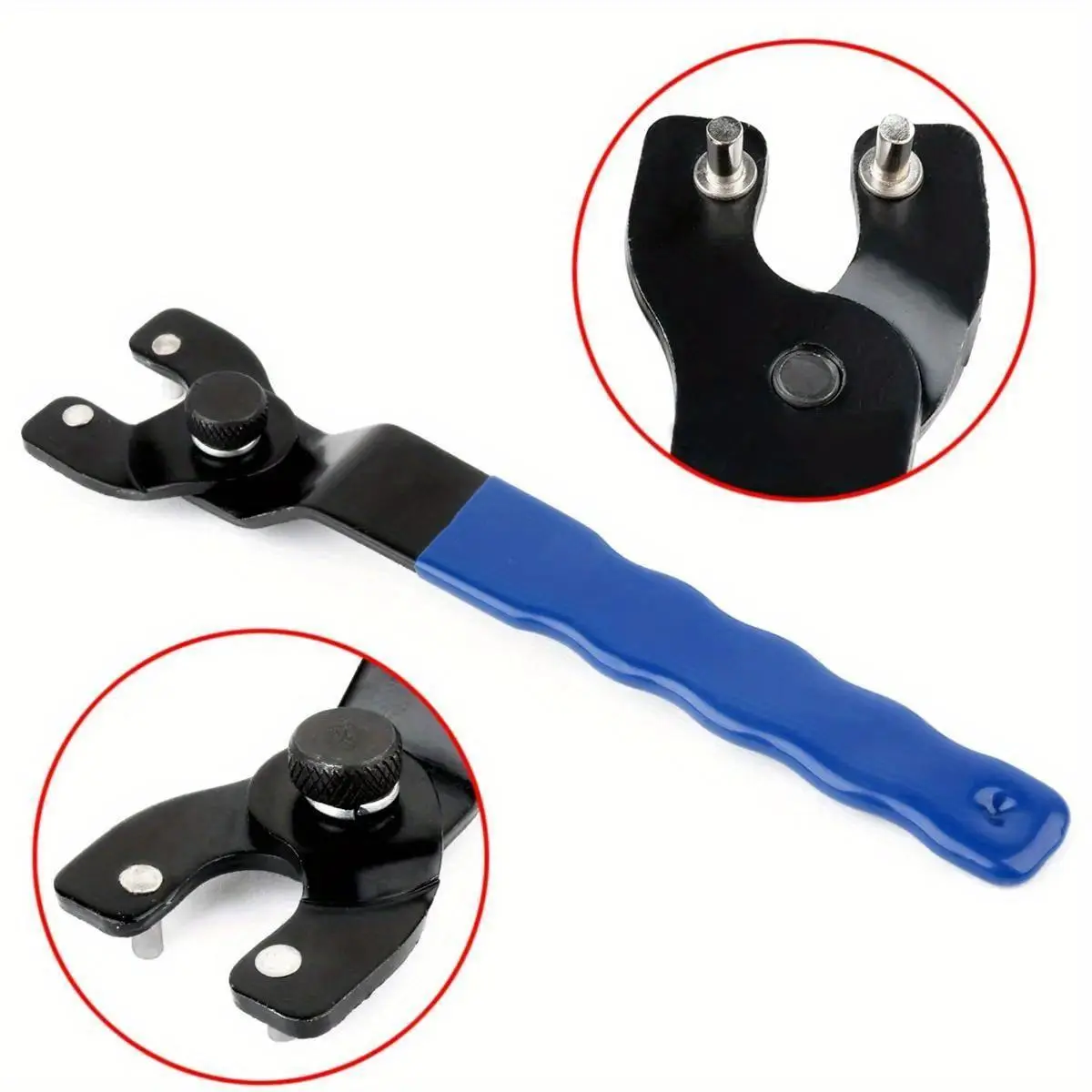 1PC Adjustable Angle Grinder Accessory Wrench Adjustable Spud Wrench Plastic Keylock Handheld Household Wrenches Quality Repair Power Tool Accessories