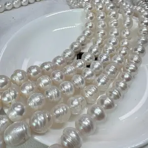 LiushaBay saltwater culture pearls South Sea Pearl Australian white Baroque Loose Pearl diy pearl necklaces semi finished pearl