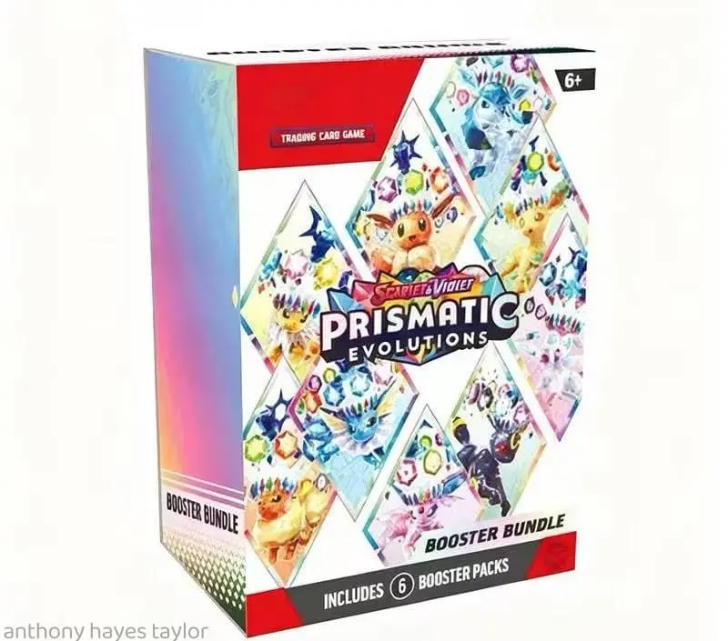Prismatic Evolutions – 6 Packs  72 Cards Pokémon Trading Card Game Sword & Shield and Classic Series Evolutions (including powered-up cards) — Blind-box expansion packs