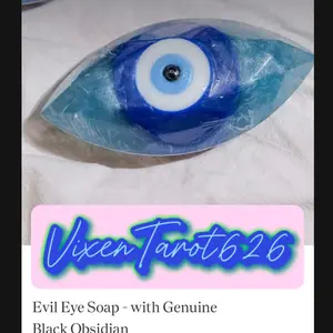Black Obsidian Crystal Infused Evil Eye Soap - Cleansing and Skin Repair Skincare Cleanser - Facial