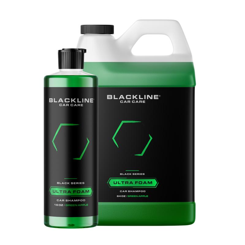 BLACKLINE® ULTRA FOAM - High-Foaming pH-Neutral Car Soap - Perfect for Foam Cannons & Bucket Washes, Green Apple Scent, Safe on All Vehicle Finishes