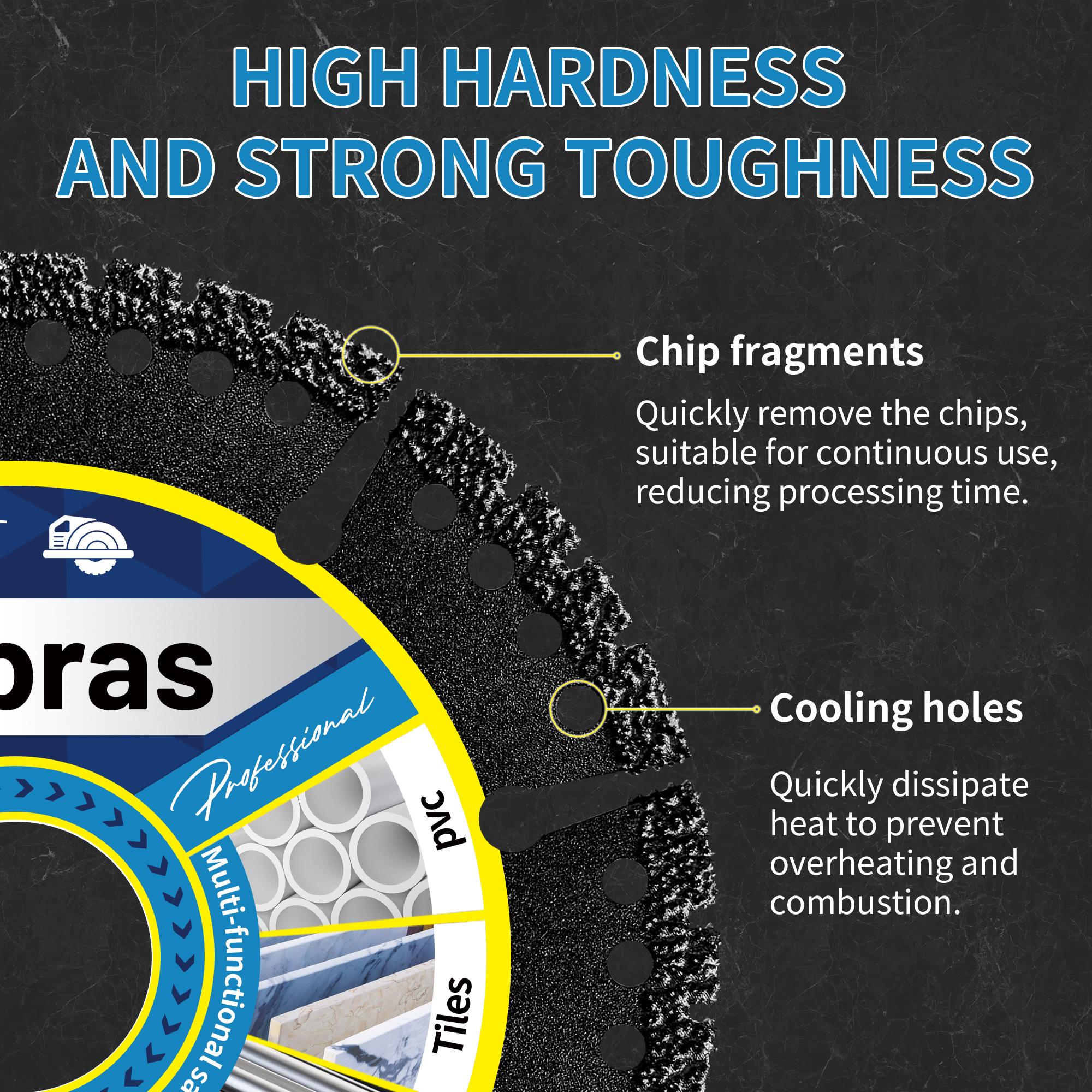 Angle grinder cutting blade iron cutting saw blade for metal alloy stainless steel angle iron rebar brazed diamond grinding wheel sharp durable fit for 4.5 inch grinder metalworking