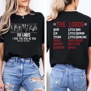 The Lords Series Book Tshirt, Shantel Tessier Book Merch, Barrington University, Spade Brothers Book