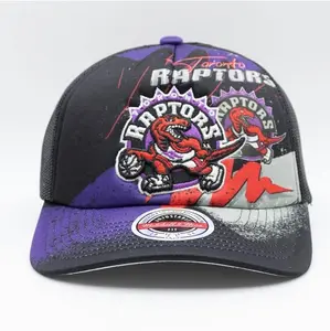 Mitchell & Ness Black NBA Toronto Raptors Hyper Trucker HWC Snapback