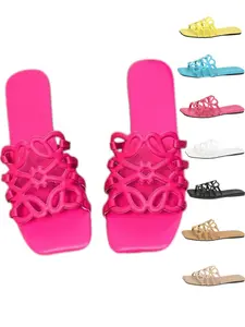 Women's Fashion Color Block PU Leather Sandals, Elegant Summer Comfort Flat Shoes, Round Toe Casual Daily Wear, 7 Colors Available, Lightweight Strappy Sandals