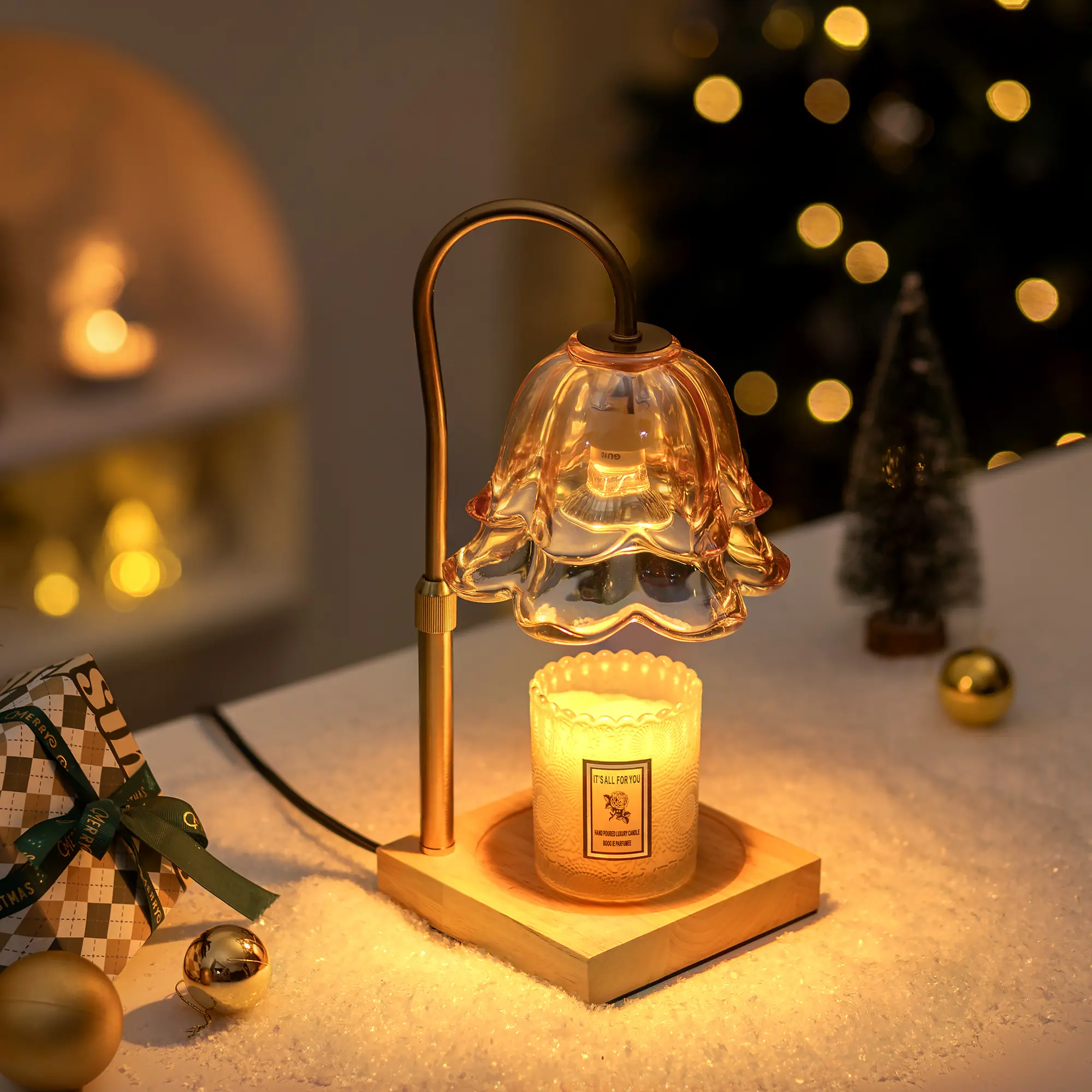 Candle Warmer Lamp with Timer Dimmable for Jar Candles - Perfect Gift for Birthdays & Housewarmings - Enhances Any Room's Decor Effortlessly