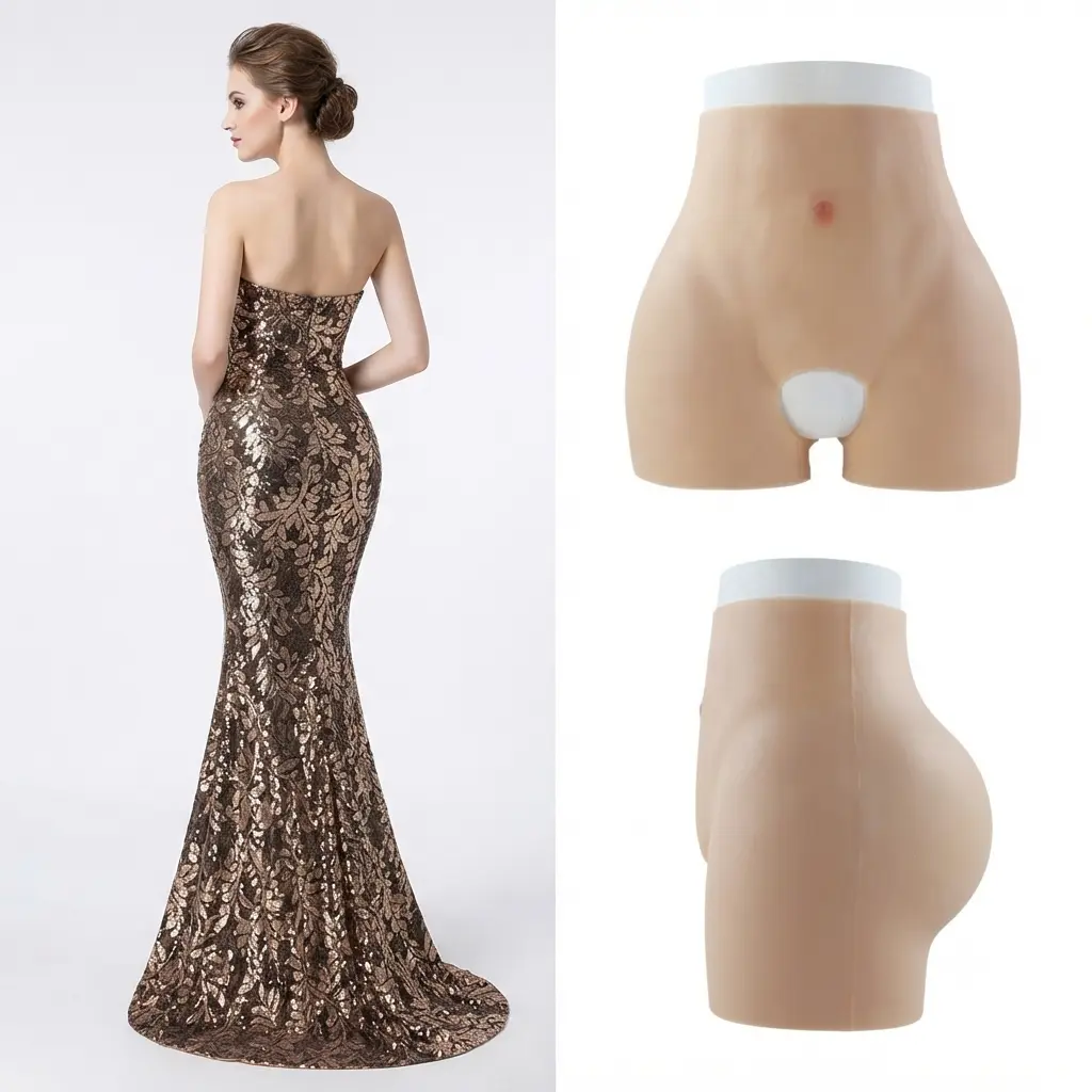 Seamless butt-lifting panties for the wedding season — soft and ultra stretchy, all-day tummy control support, silicone natural lift that enhances the buttocks, and fully invisible under multi-layer formal dresses.
