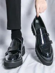 Men's Business Style Solid Color Slip on Formal Dress Shoes, Fashionable Pointed Toe Shoes for Work Office, Male All-match Commuter Shoes for Daily Wear