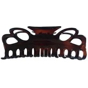 Parcelona French Double Loop Shell Extra Large Jaw Hair Claw Clip Clutcher