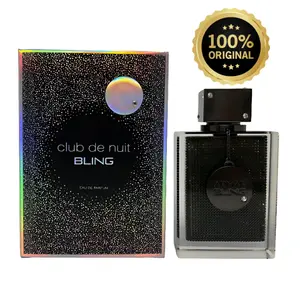 Armaf Club De Nuit Bling Eau De Parfum for Men 2.5 oz – Intense Long-Lasting Woody Amber Cologne with Bergamot, Leather & Vanilla Blend