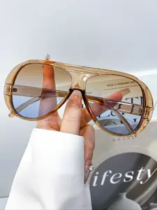 Fashion Vintage Oval Glasses for Women & Men, High Quality Casual Daily Wear Eyewear, Simple Versatile Decoration Frames