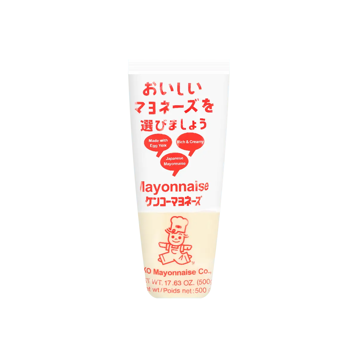 KENKO Mayonnaise 500g - Creamy Japanese Egg Yolk Sauce for Delicious Dishes