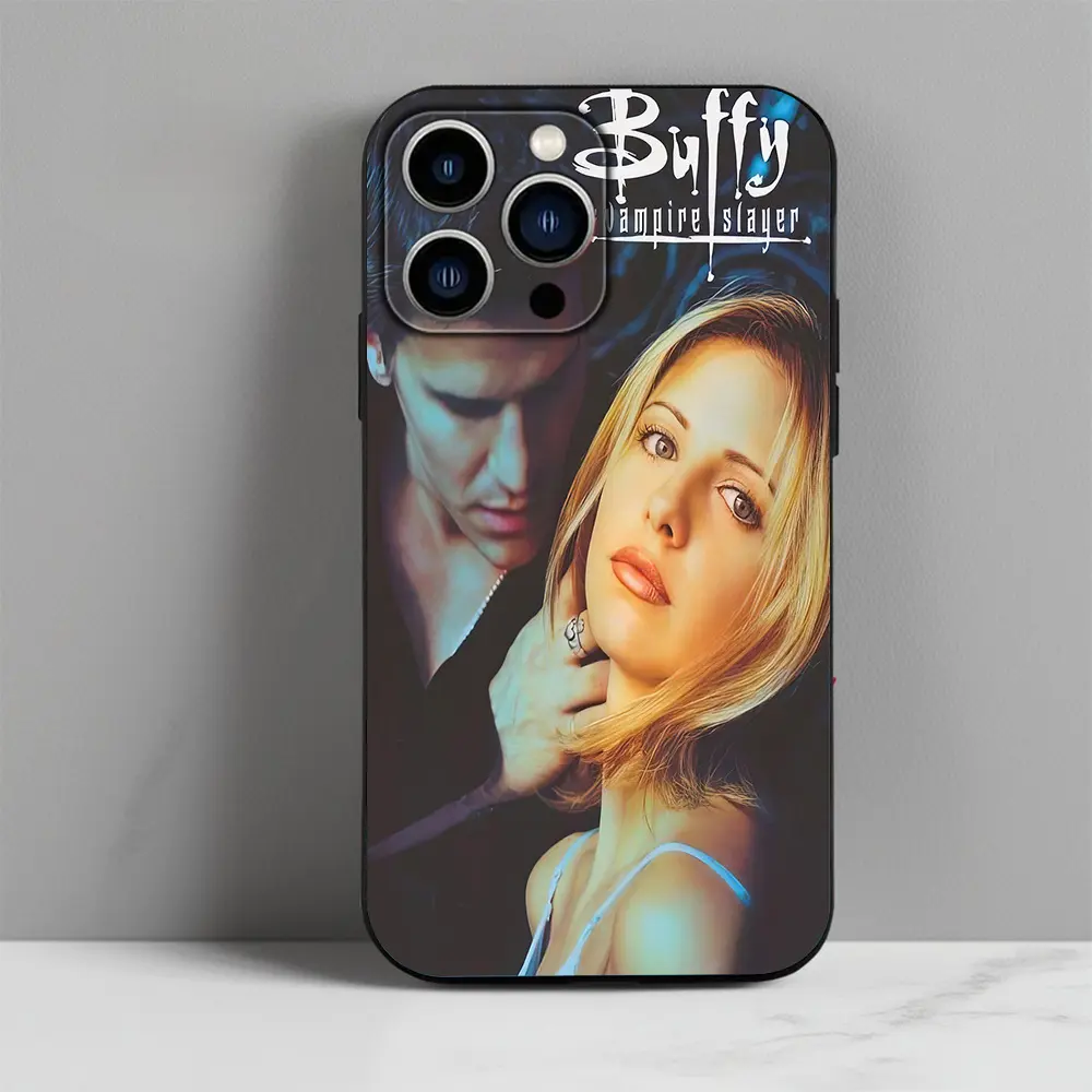 TV B-Buffy the V-Vampire Slayer phone case Compatible with iPhone 17/16/15/14/13/12/11/Pro/ProMax/Plus/17Air/Xsmax/16E, for Samsung S25/S24/S23/S22, Anti Fall Soft TPU Back Cover, Shockproof Cover, Uv Printed, Tv Show Merchandise, Halloween gift