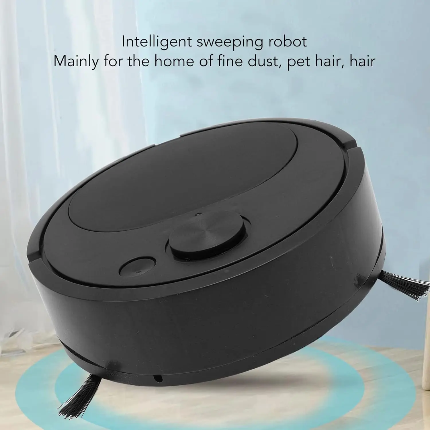 Robot Vacuum Cleaner, USB Smart 3 in 1 Super Thin, Powerful Suction, Quiet, Self Charging Robotic Vacuum Cleaner, Cleans Hard Floors to Medium Pile Carpets (White)