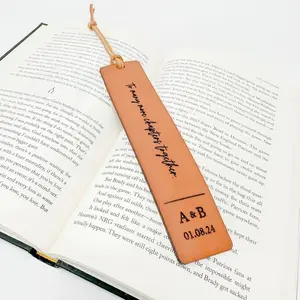 Personalized Leather Bookmark, Book Lover Gift, Anniversary Gift Idea