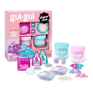 GUI GUI Slime Kit - Unique Scented Shimmer Deluxe Duo Pack with 2 Iridescent Slimes, 5 Step DIY Process, Resealable Container, ASMR Experience, Multi-Colored