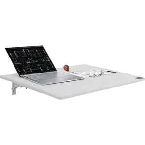 VEVOR Wall Mounted Folding Table, 47.2x 19.7 inches Wall Mount Table, Floating Desk with Iron Bracket, Fold Down Desk for Small Spaces, Home Office, Dining, Laundry Room, Kitchen, Bar, BurlywoodVEVOR Super Brand Day