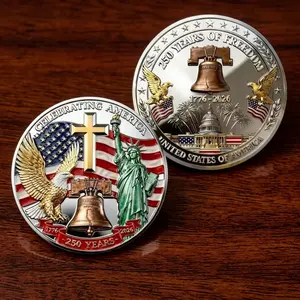 250th Anniversary Coin, Us 1776-2026 Commemorative Mint Mark, USA Semiquincentennial Medal Coin | 250th Anniversary American Collectible