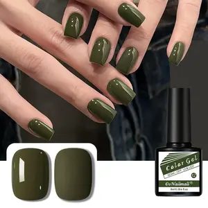 OsNailmall Green Gel Nail Polish, Spring Summer Collection, Pure Color Gel for DIY or Salon, Vibrant Forest, Easy Application, Long Lasting