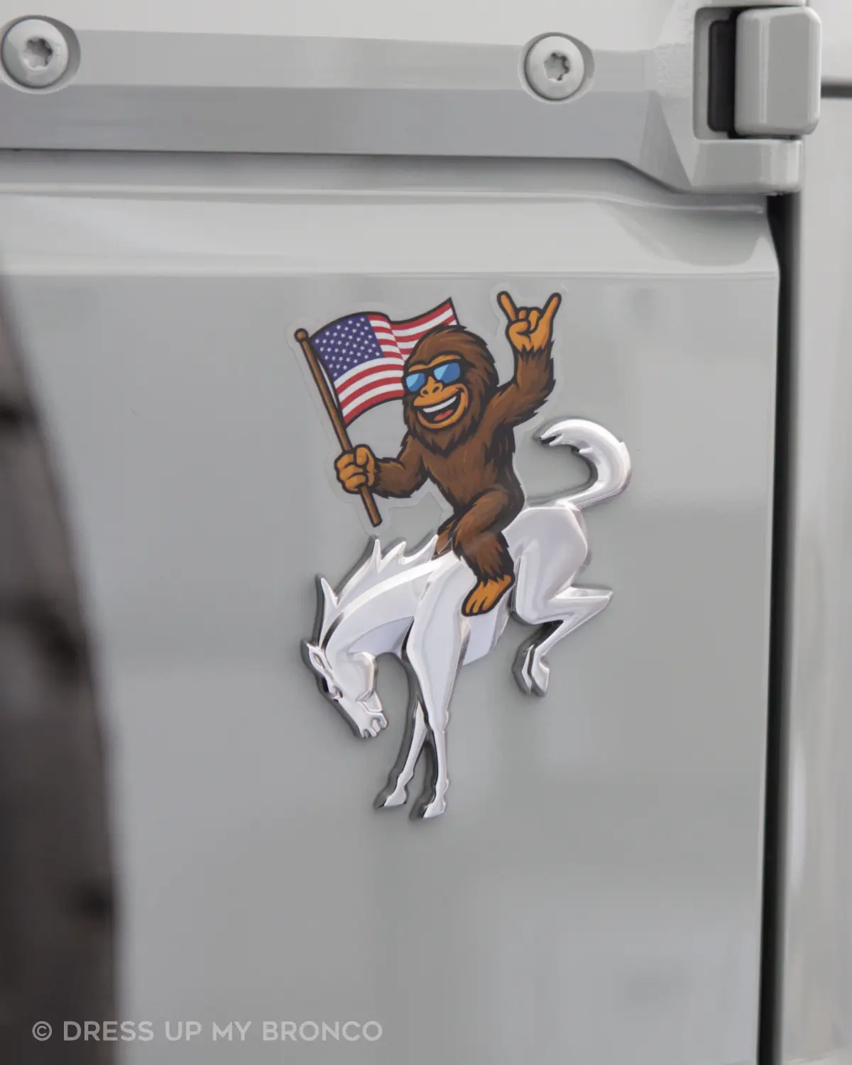 Patriot Mode — Bronco Emblem Vinyl Decal (4th July Edition) Patriot Mode — Bronco Emblem Vinyl Decal (4th July Edition)
