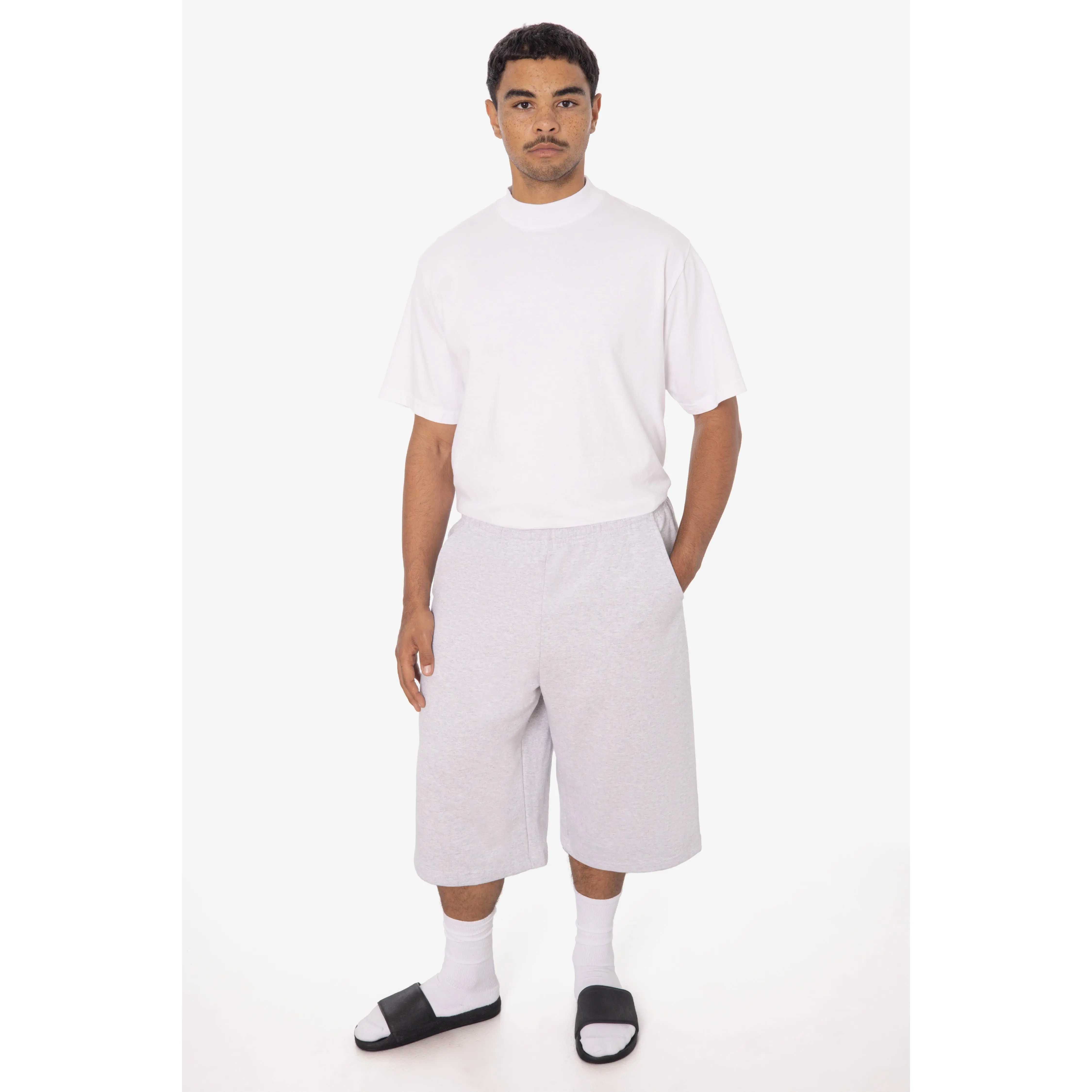 HF-442 - Heavy Fleece Extra Wide Sweat Shorts