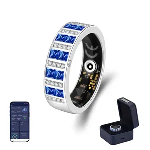 Venlan S925 Sterling Silver Smart Ring for Women, Luxury Jewelry Sleep Tracker Ring with Fitness Tracking, Heart Rate & HRV Monitor, Waterproof Wellness Ring & Vital Health Ring