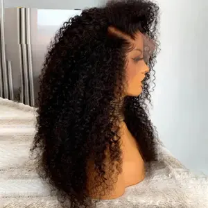 Jerry Curly HD Full Lace Frontal 13X4X1 Wig For Black Women Mother Gifts Preplucked With Baby Hair Bleached Knots